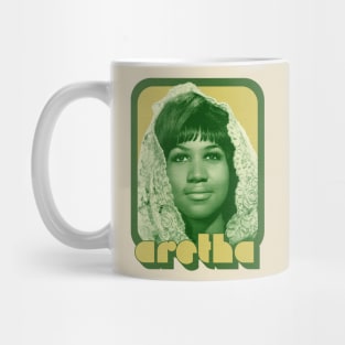 Aretha Franklin / Original 70s Style Retro Design Mug